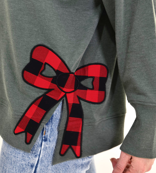 Cozy Season Side Slit Crewneck Sweatshirt