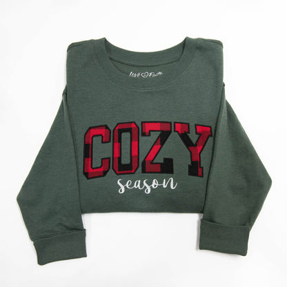 Cozy Season Side Slit Crewneck Sweatshirt