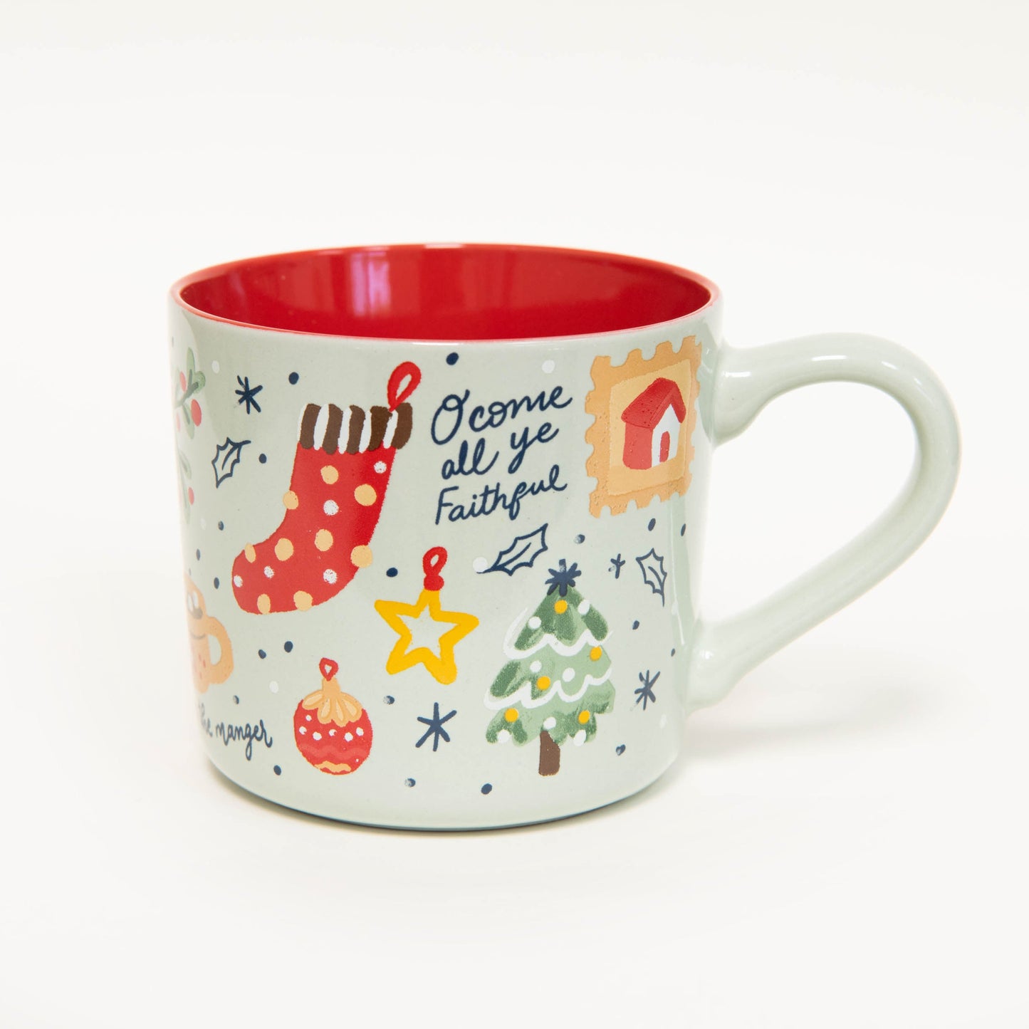 Christmas Icon Ceramic 15 oz Mug With Handle