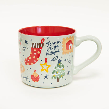 Christmas Icon Ceramic 15 oz Mug With Handle