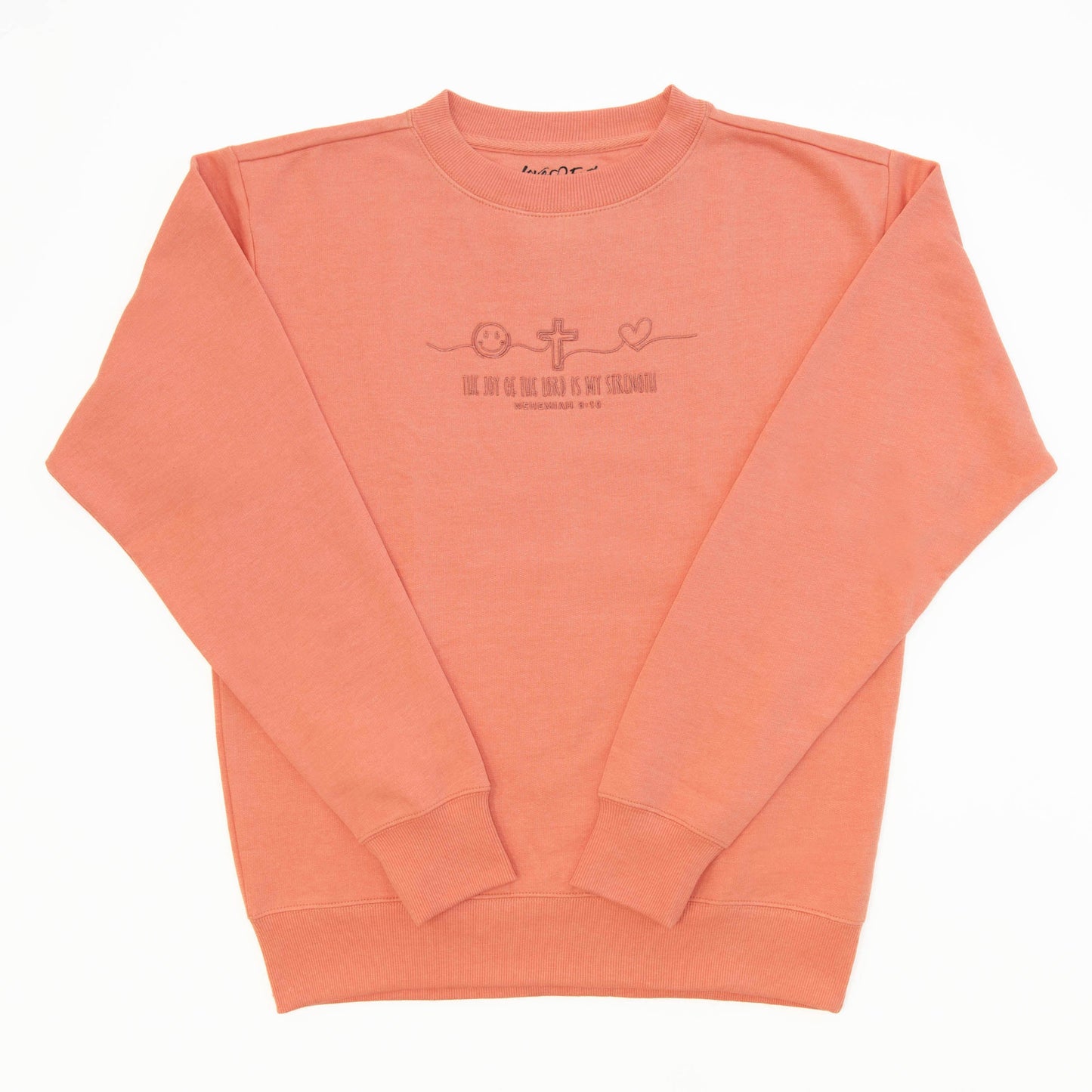 Joy of the Lord Embroidered Crewneck Sweatshirt