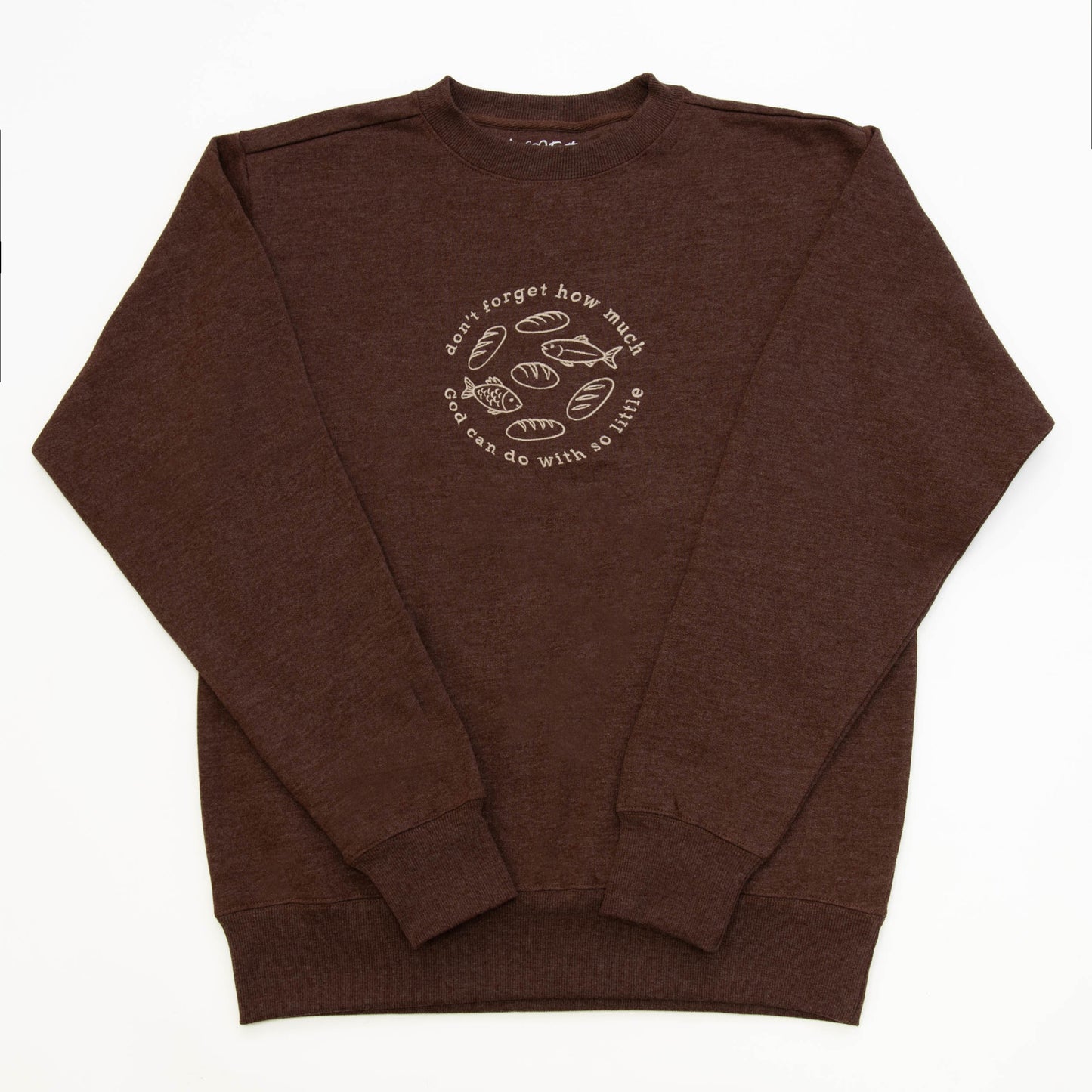 Fishes and Loaves Embroidered Crewneck Sweatshirt