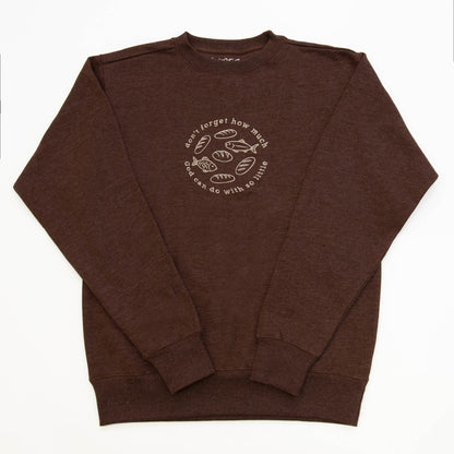 Fishes and Loaves Embroidered Crewneck Sweatshirt