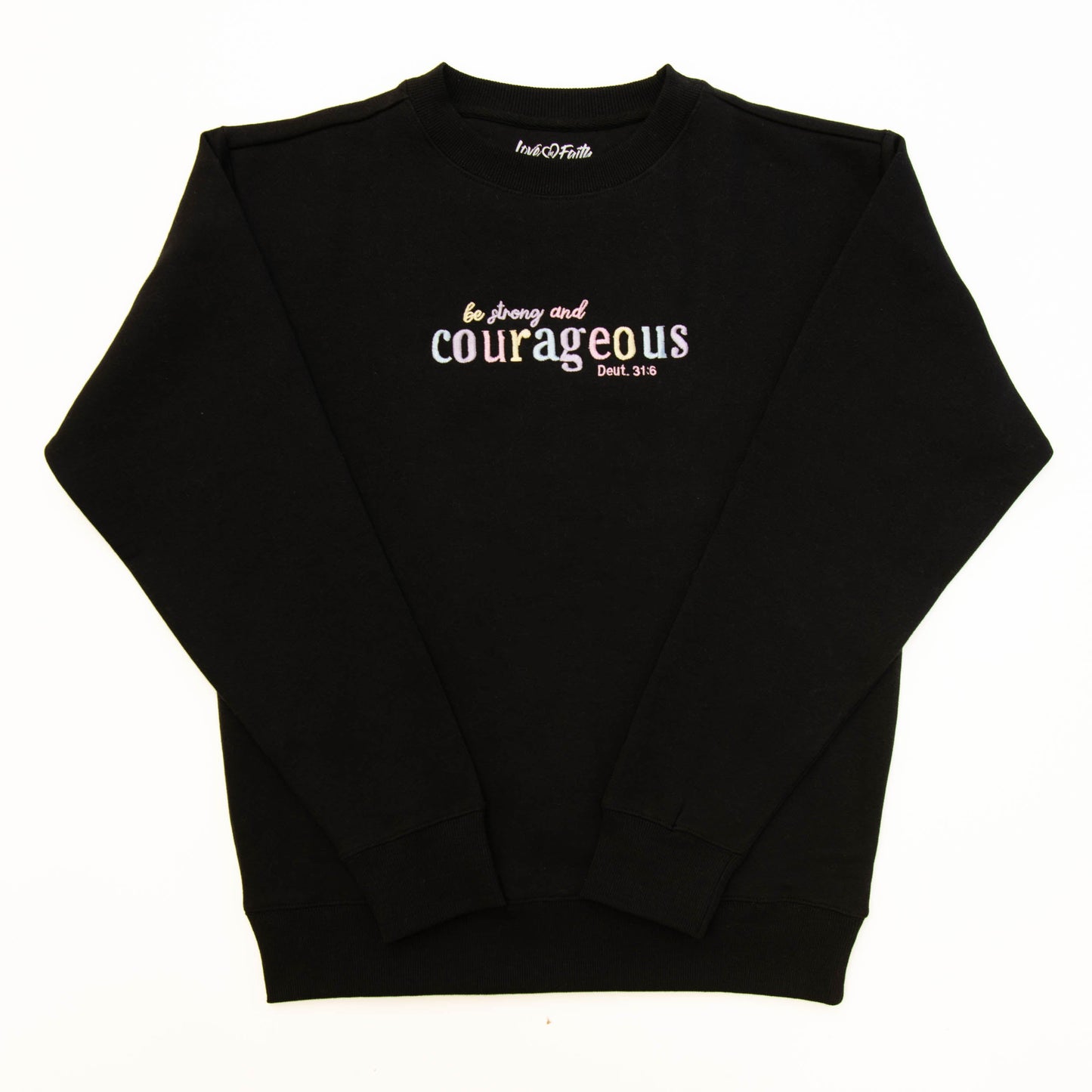 Courageous Embroidered Crewneck Sweatshirt