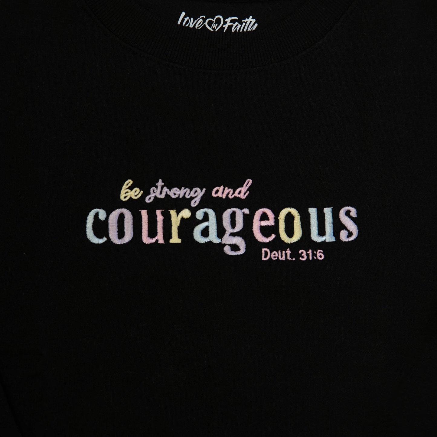 Courageous Embroidered Crewneck Sweatshirt