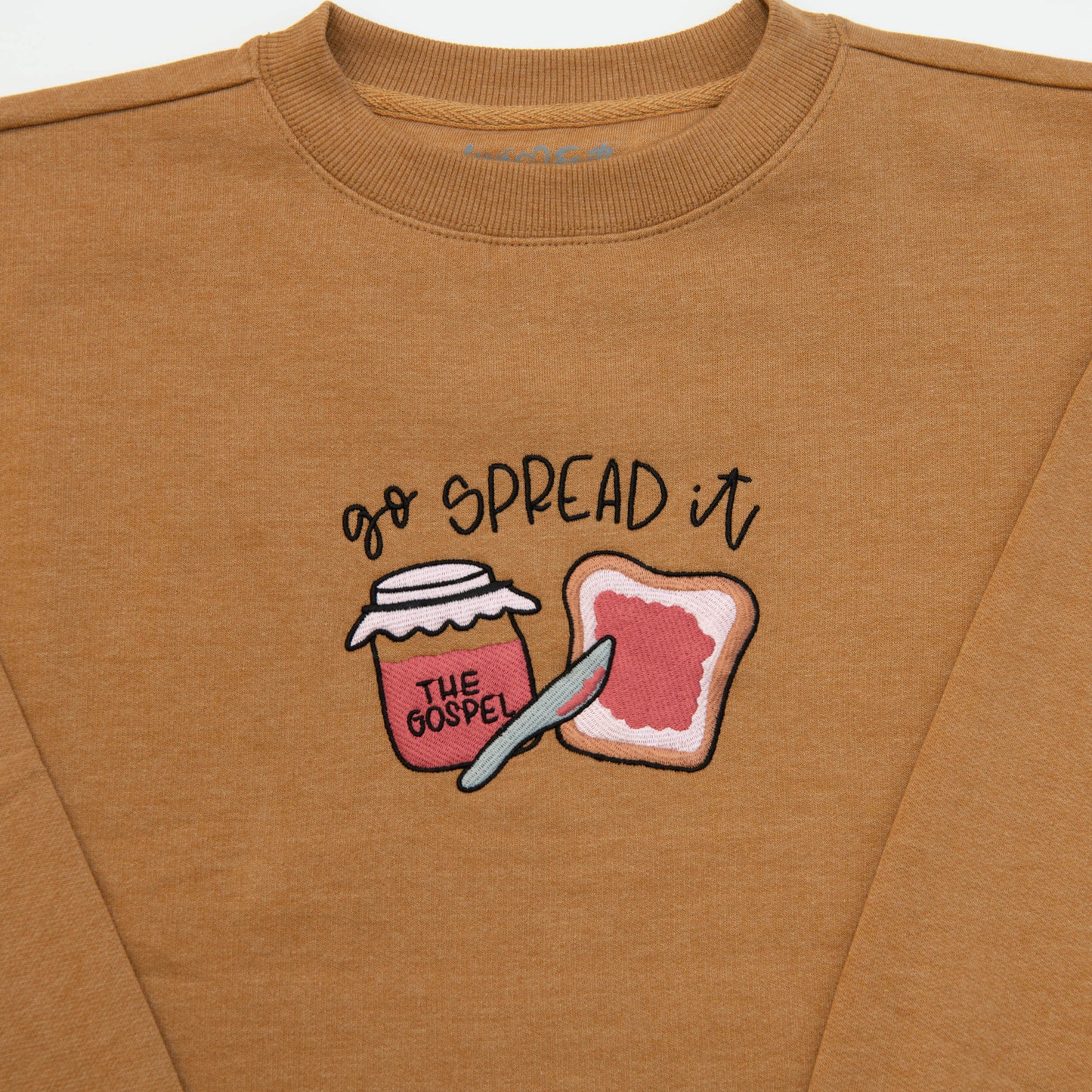 Go Spread It Embroidered Crewneck Sweatshirt