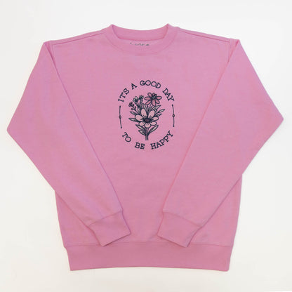 Good Day Embroidered Crewneck Sweatshirt