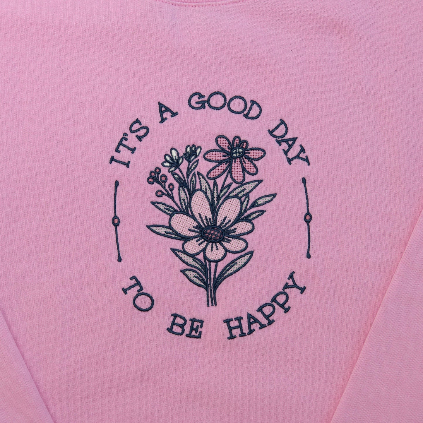 Good Day Embroidered Crewneck Sweatshirt