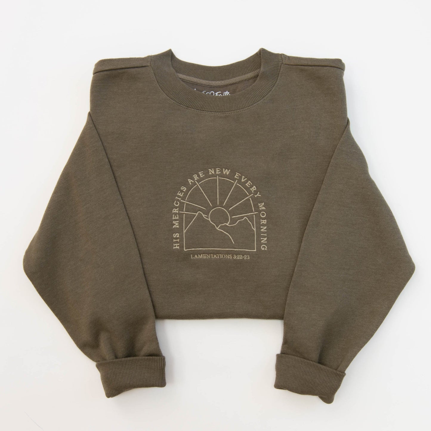 His Mercies are New Embroidered Crewneck Sweatshirt