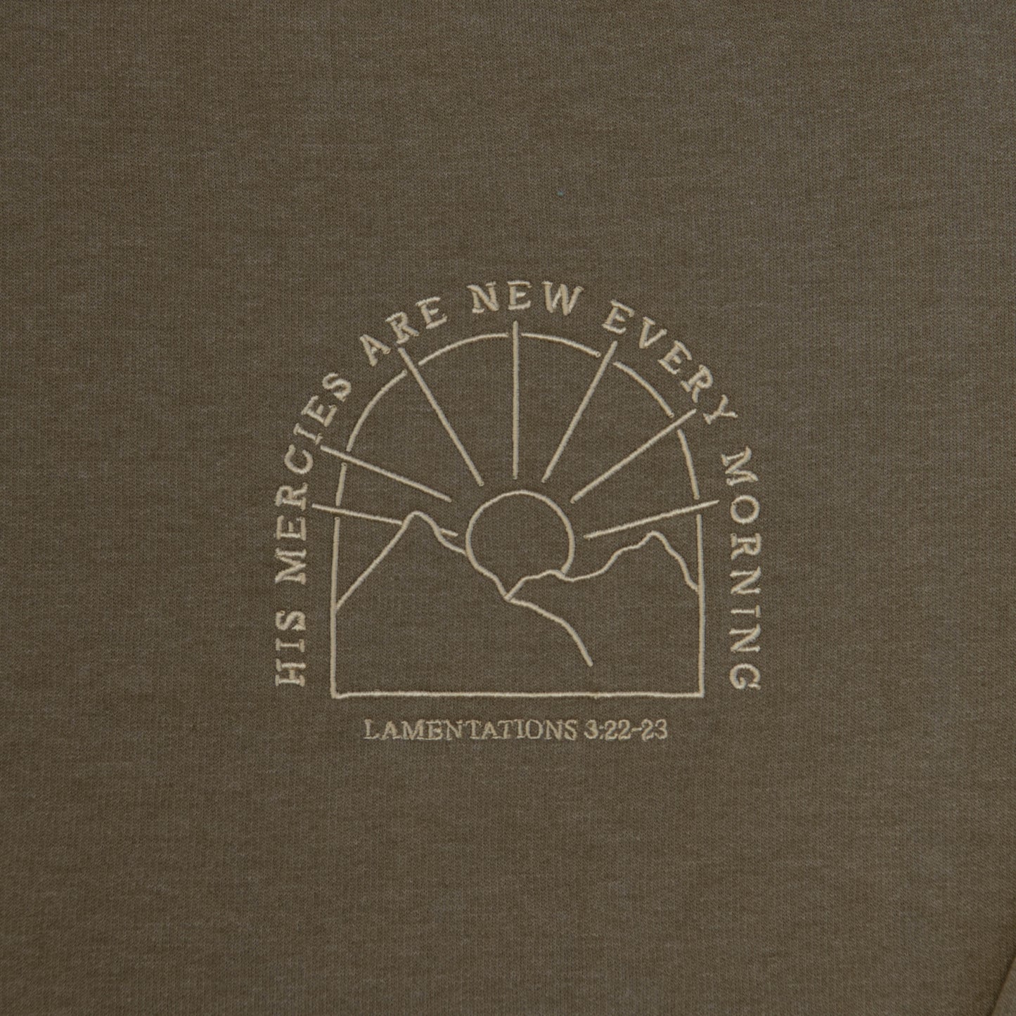 His Mercies are New Embroidered Crewneck Sweatshirt