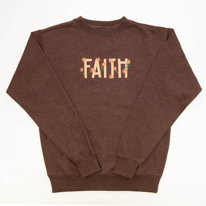 Faith Embroidered Crewneck Sweatshirt