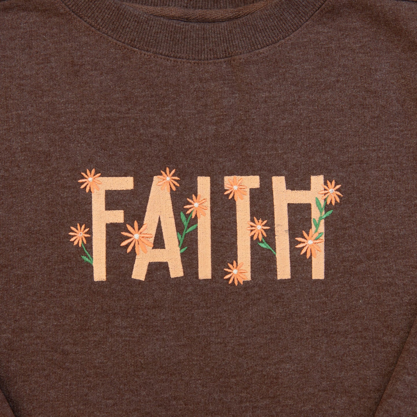 Faith Embroidered Crewneck Sweatshirt