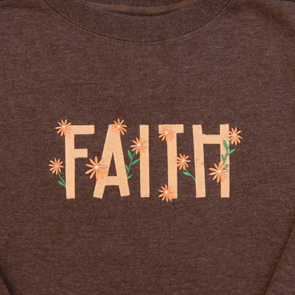 Faith Embroidered Crewneck Sweatshirt