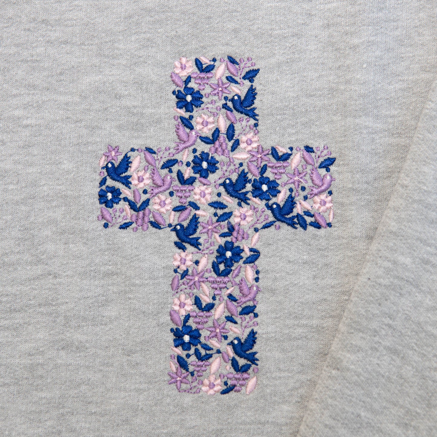 Created With A Purpose Embroidered Crewneck Sweatshirt