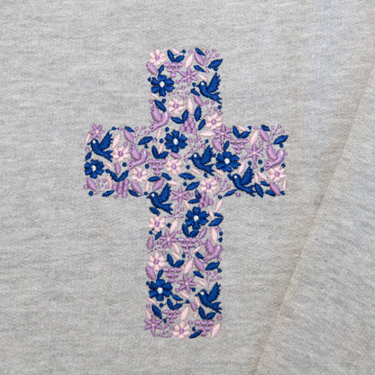 Created With A Purpose Embroidered Crewneck Sweatshirt