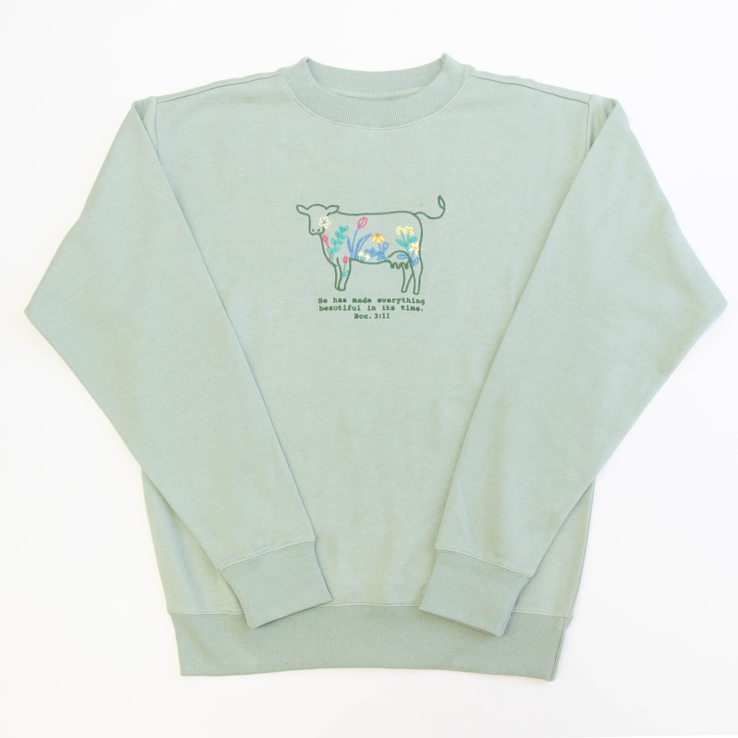 He Has Made Embroidered Crewneck Sweatshirt