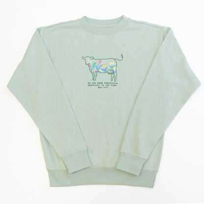 He Has Made Embroidered Crewneck Sweatshirt