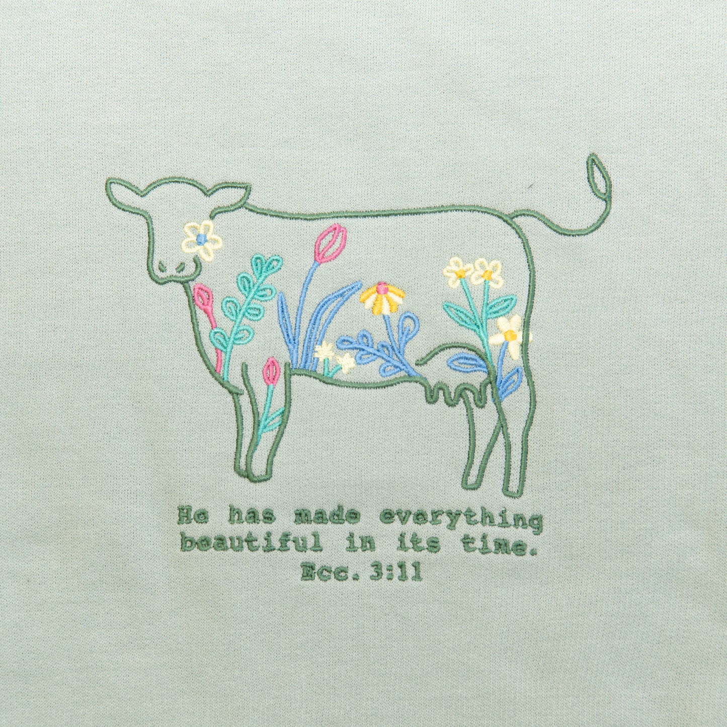 He Has Made Embroidered Crewneck Sweatshirt