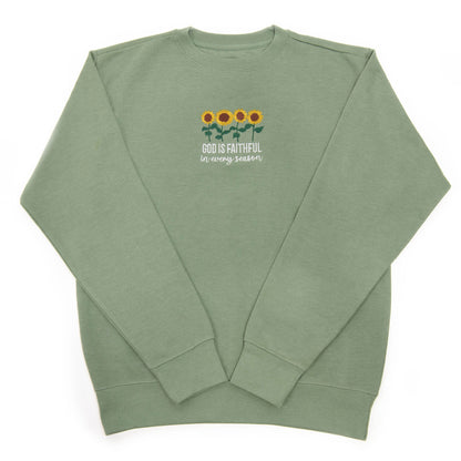 Embroidered God is Faithful Sweatshirt