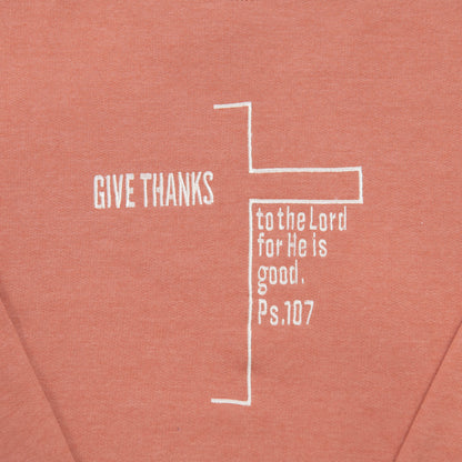 Embroidered Give Thanks Cross Sweatshirt - 5