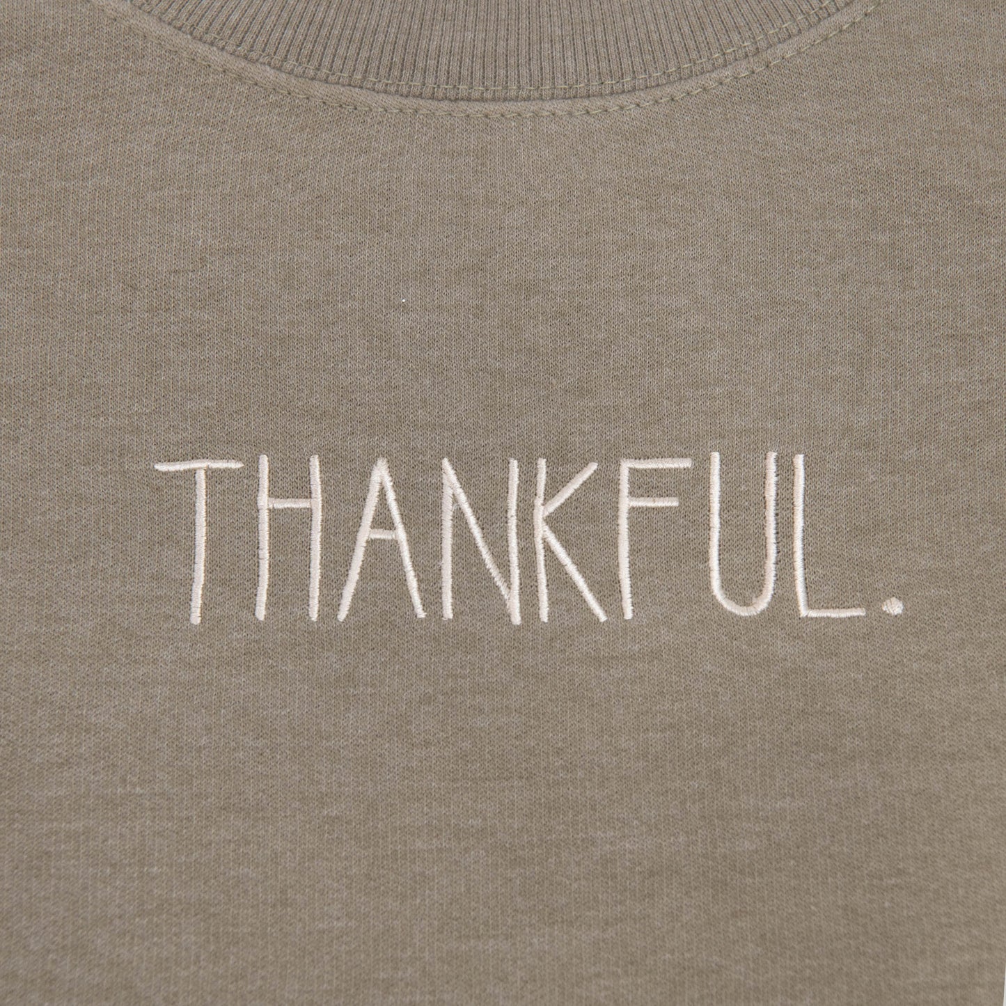 Embroidered Thankful Sweatshirt