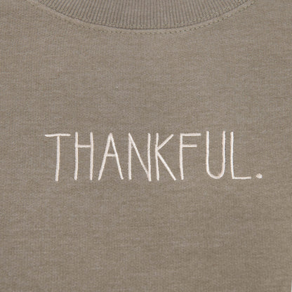Embroidered Thankful Sweatshirt
