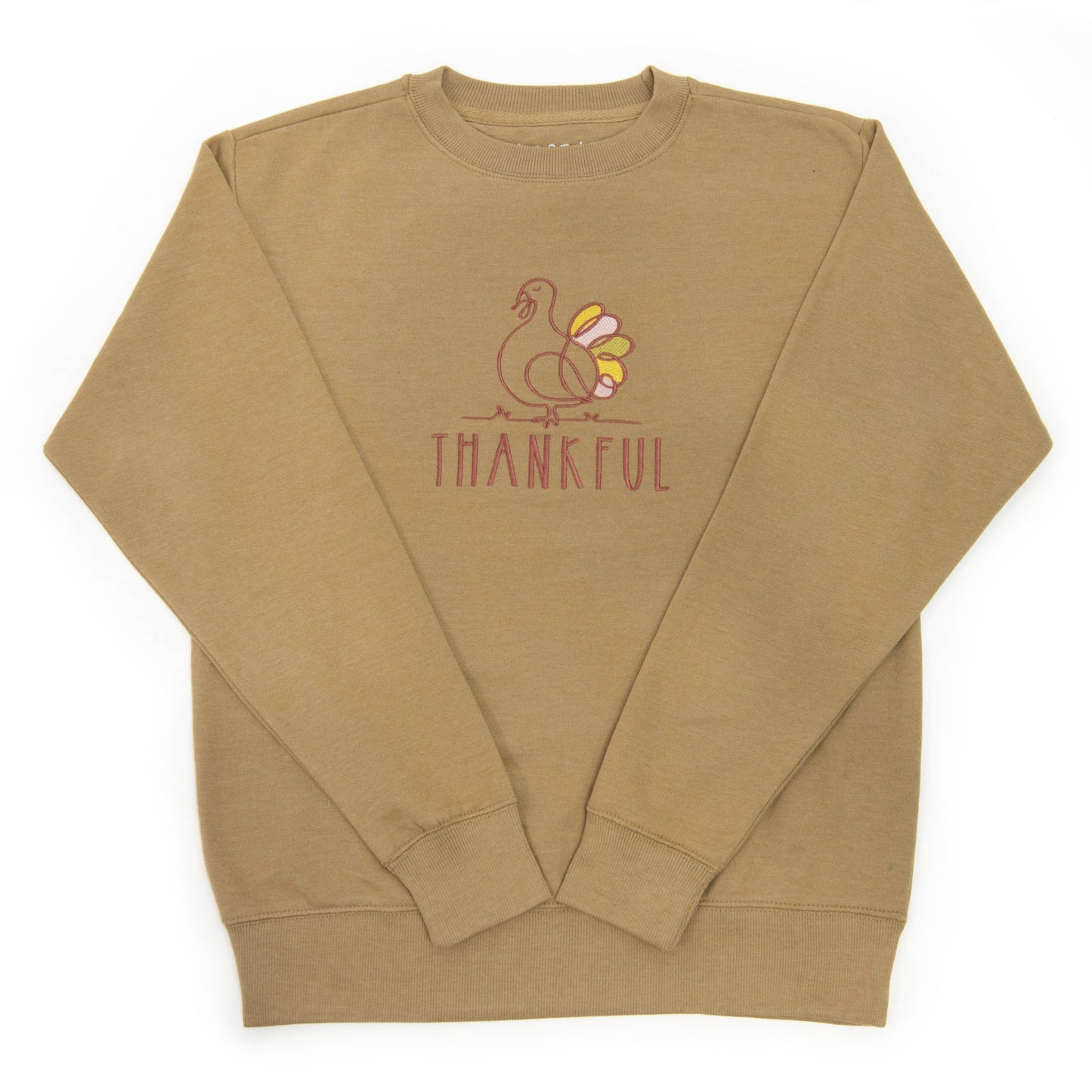 Embroidered Thankful Turkey Sweatshirt - 5