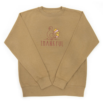 Embroidered Thankful Turkey Sweatshirt - 5