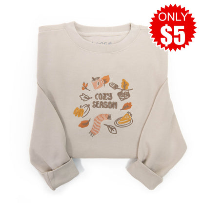Embroidered Cozy Season Sweatshirt - 5