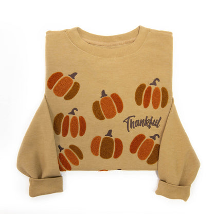 Embellished Thankful Sweatshirt