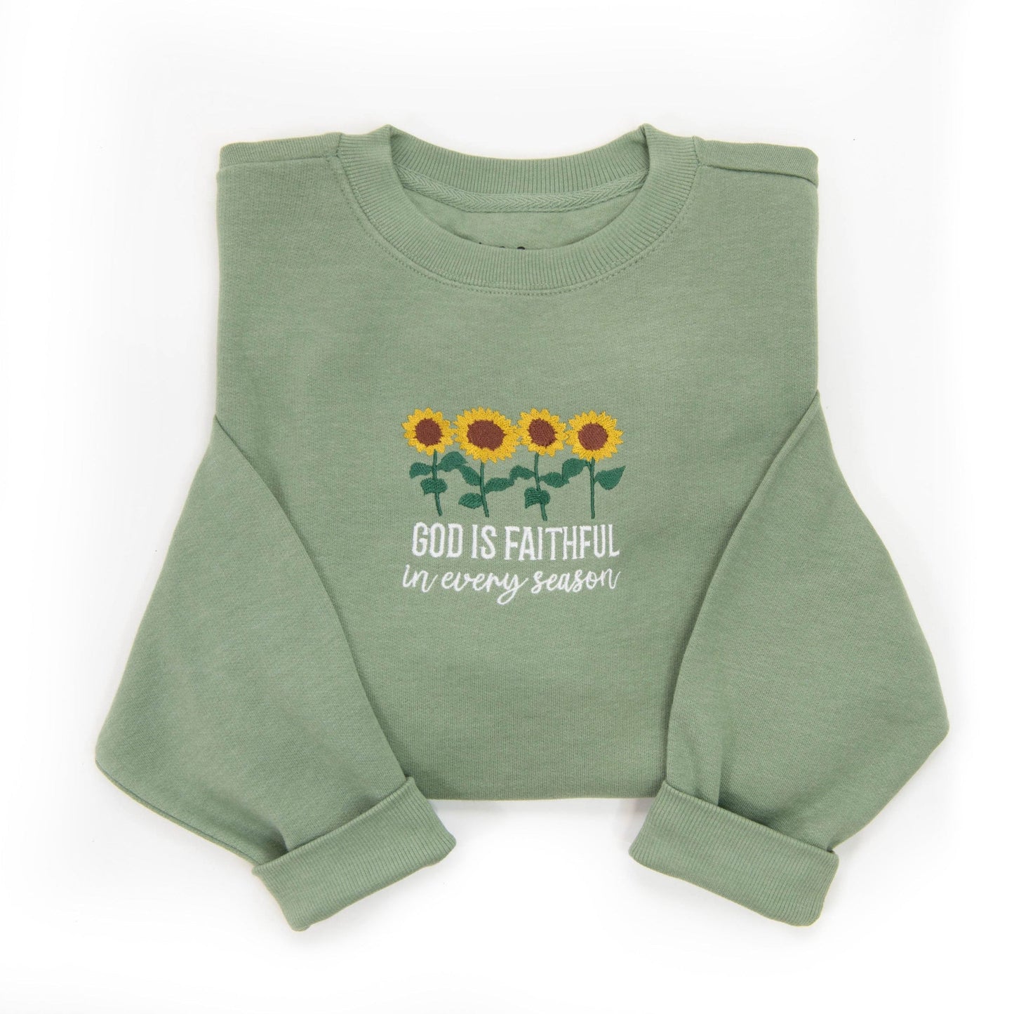Embroidered God is Faithful Sweatshirt
