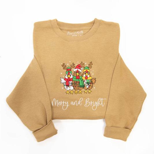 Crazy Christmas Chickens Sweatshirt