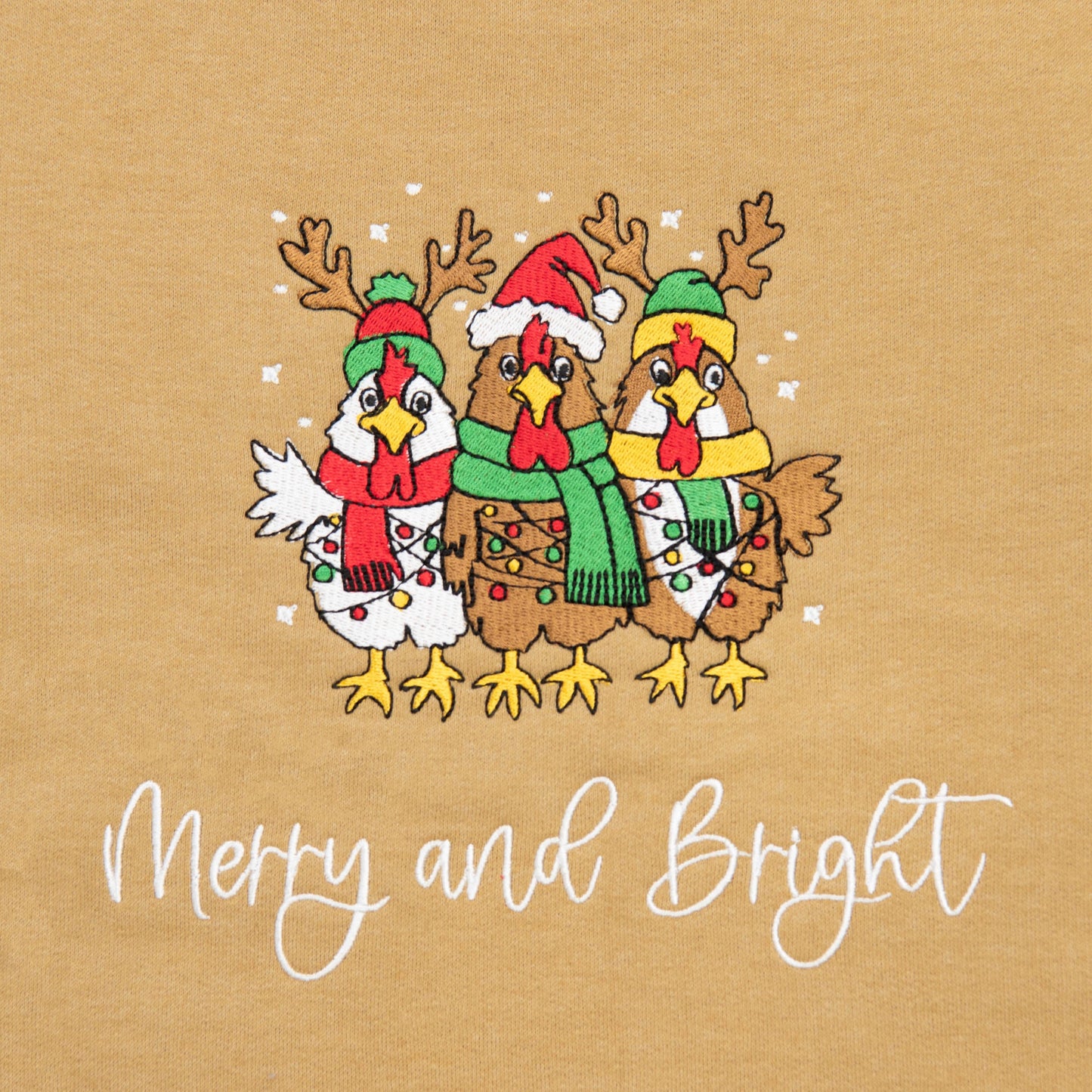 Crazy Christmas Chickens Sweatshirt
