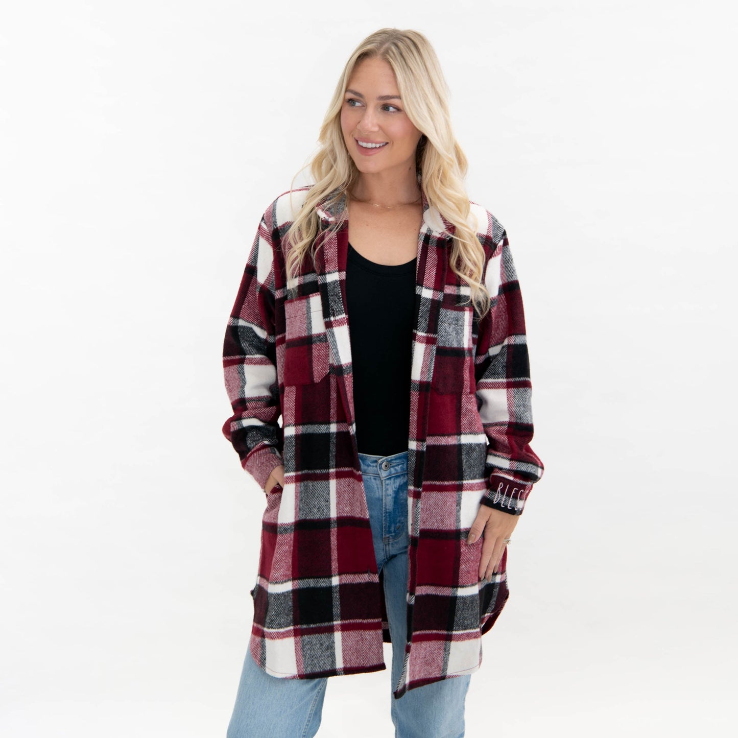 Blessed Plaid Shacket