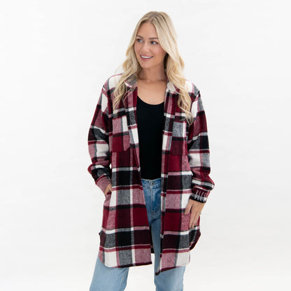 Blessed Plaid Shacket