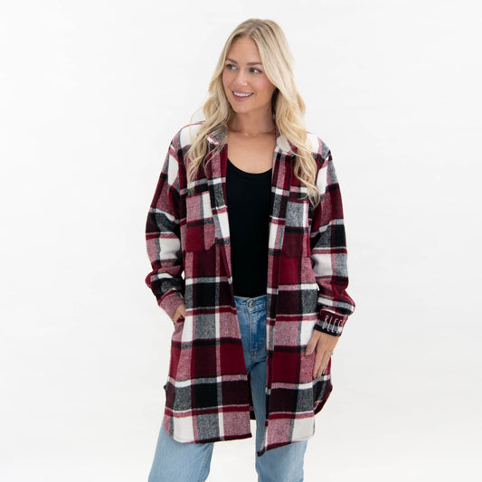 Blessed Plaid Shacket