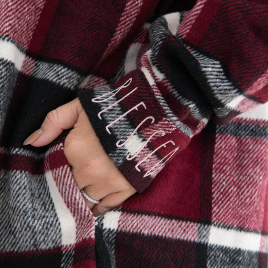 Blessed Plaid Shacket