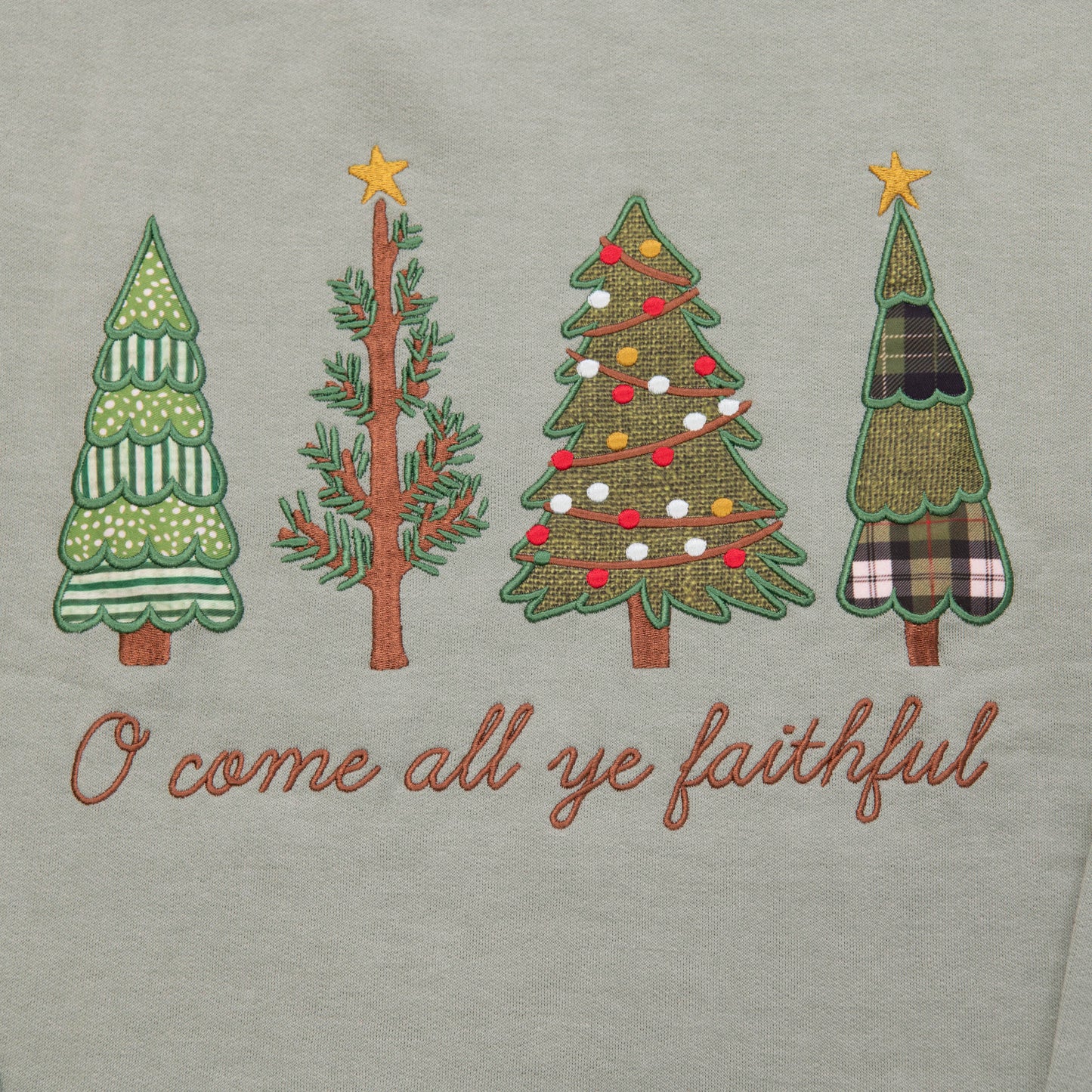 Embellished O Come All Ye Faithful Sweatshirt