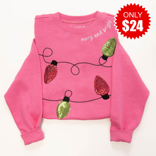 Embellished Merry and Bright Sweatshirt - 24