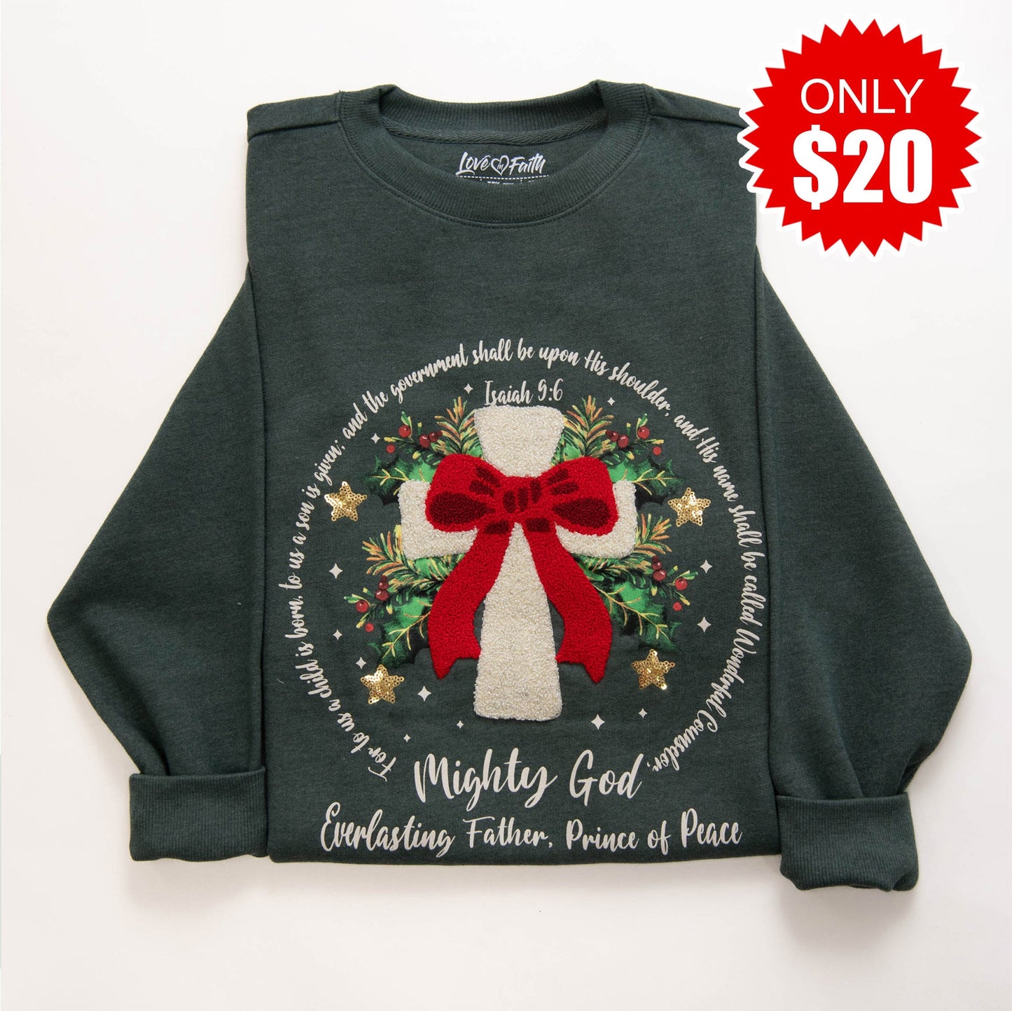 Embellished Isaiah 9:6 Sweatshirt - 20