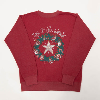 Embellished Joy to the World Sweatshirt - 24