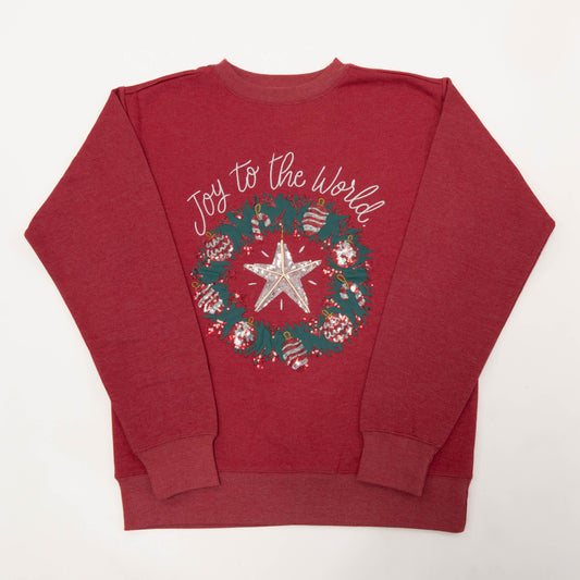 Embellished Joy to the World Sweatshirt - 24