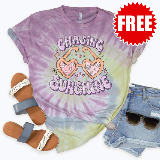 Chasing Sunshine Tee - Desert Rose Tie Dye - 0