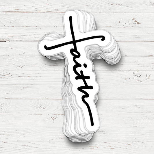 Faith Cross Sticker