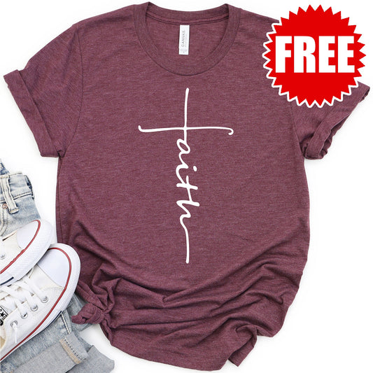 Faith Cross Tee - 0