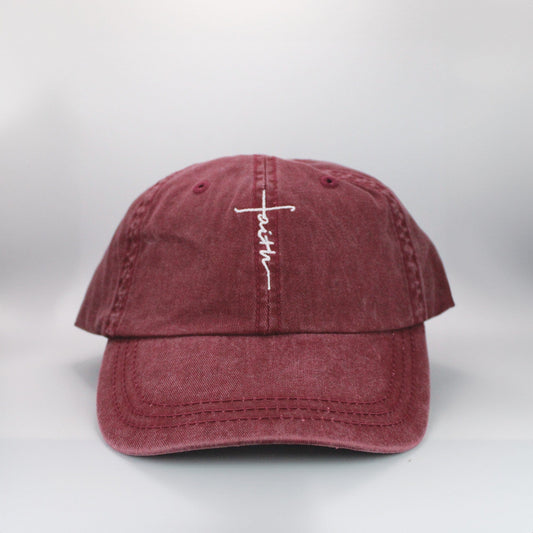 Faith Cross Embroidered Hat