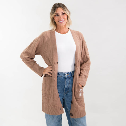 Faith Hope Love Cable Knit Cardigan