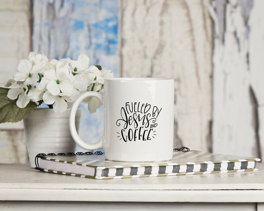 Fueled By Jesus And Coffee Mug 11oz