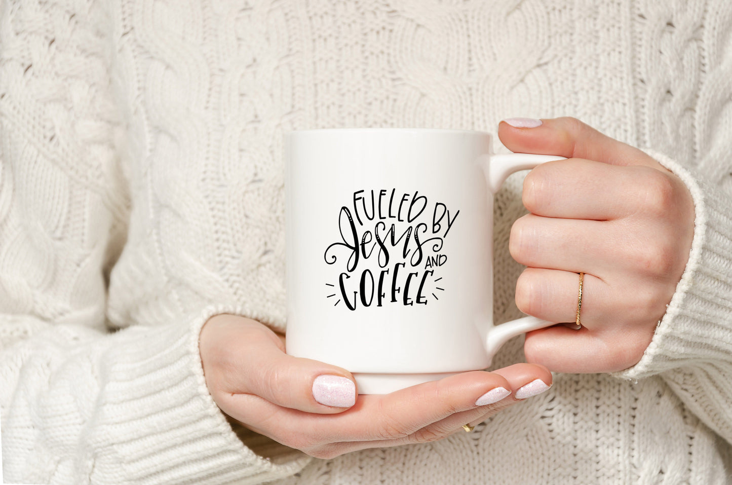 Fueled By Jesus And Coffee Mug 15oz