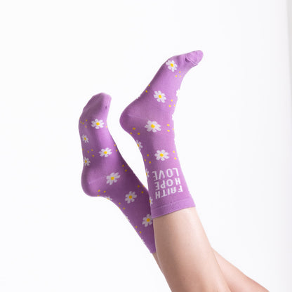 Faith Hope Love Crew Socks